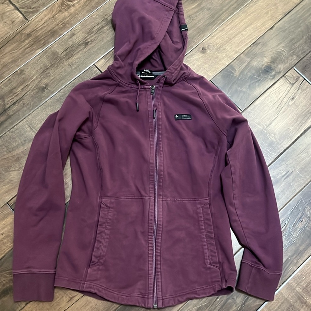 Black diamond zip up hoodie